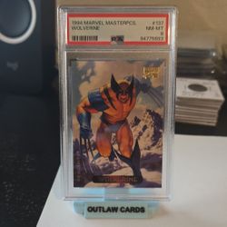1994 WOLVERINE MARVEL MASTERPIECES PSA 8