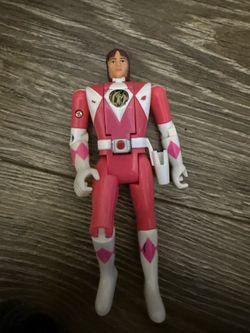 1993 Bandai "Auto Morphin" action figure depicts Kimberly Hart as the Pink Power Ranger