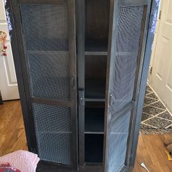 Handpainted hutch with Shelves