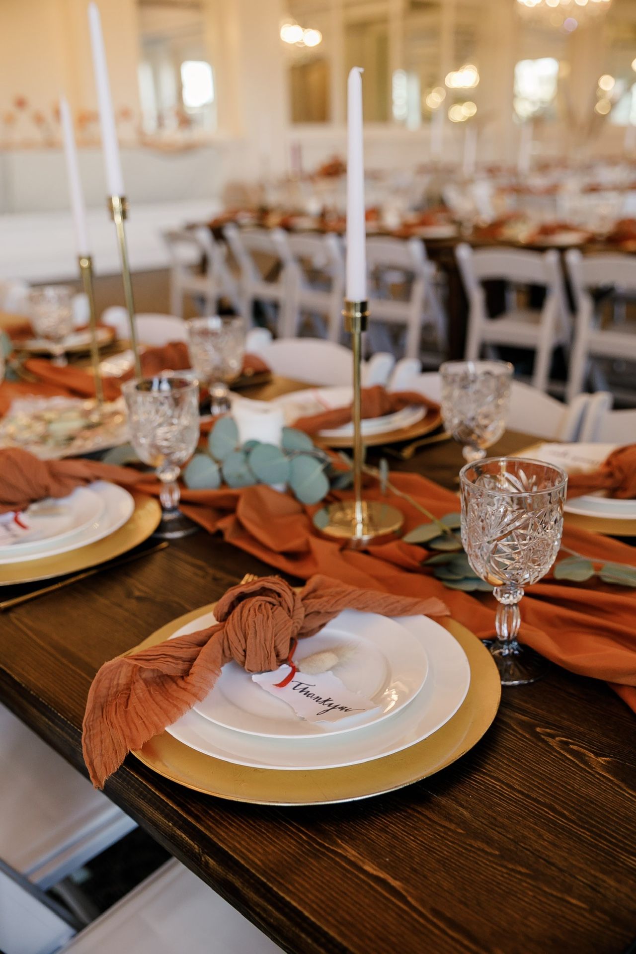 Burnt Orange Gauze Napkins (265 Pieces)
