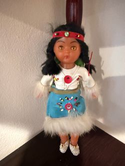Vintage 8” Doll with Twin Babies