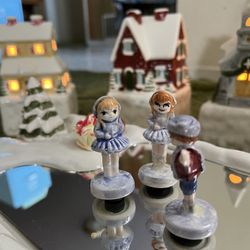 Holiday Ceramic Christmas Village – Light-Up Houses & Pond