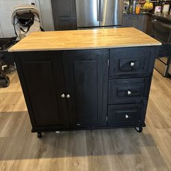 Portable Island With Extra Storage