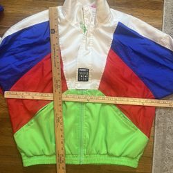 Puma Men’s  90's Retro Style Jacket Red/Blue/Green/White.size M