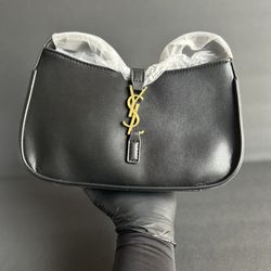 Black with gold Logo Purse 