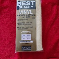 New Vinyl Commercial Grade Shower Curtain