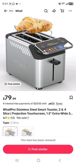 Whall pro stainless steel toaster