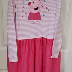 Girls Size 8-10 Peppa Pig Dress