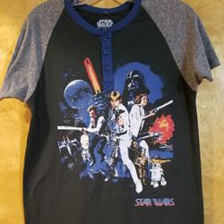 Disney, Star Wars Shirt with Original Cast (Baseball Style) - Unisex Youth 