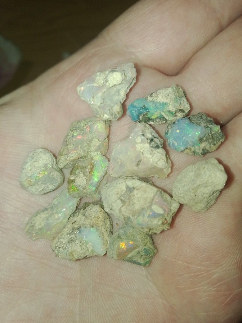 5.5ct Natural Ethiopian Black Fire Opal