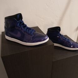 Black Patent Leather Jordan Retro 1 Size 11