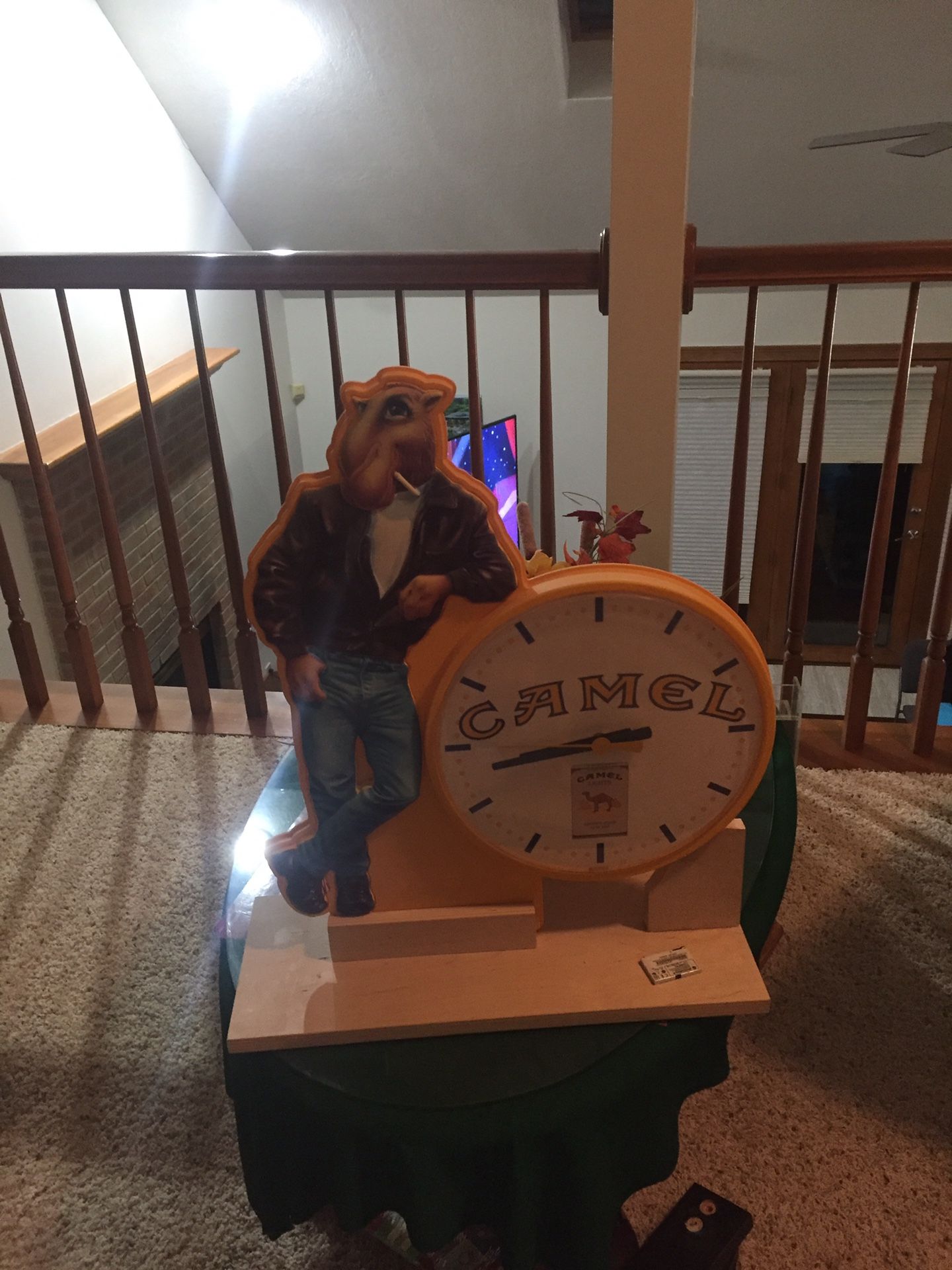 Vintage camel joe wall clock