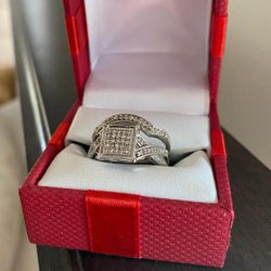 10k White Gold Ring 9