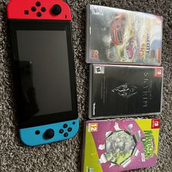 Nintendo Switch V2 With Games