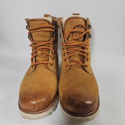 UGG BOOTS SNOW LEATHER BROWN Size 11