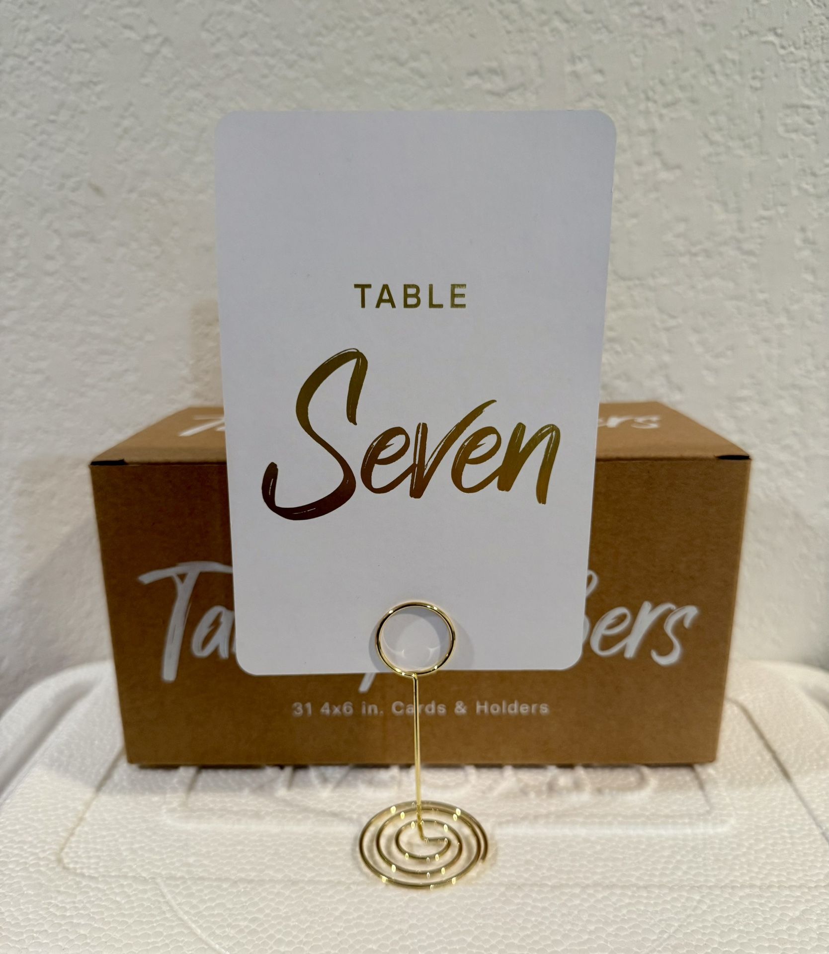 Table Numbers