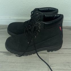 Levis Men's Black Suede Work Boots #518017-A48 - Size 7.5