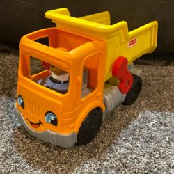 Fisher Price Little People Dump Truck & Figure