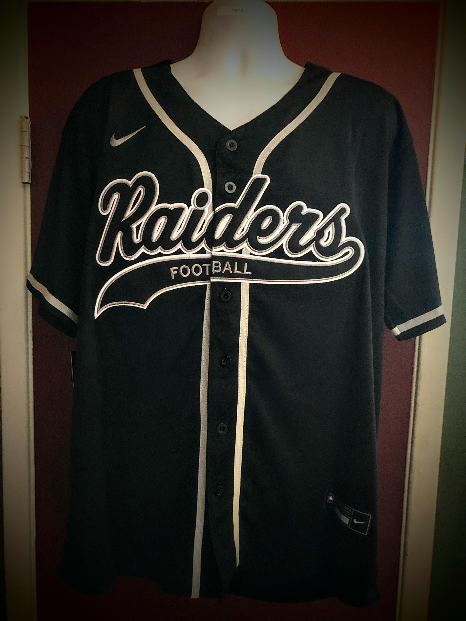 Las Vegas Raiders #34 Bo Jackson Retro Baseball Style Football Jersey Black - M.L.XL.2X