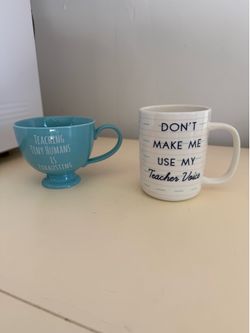 Set of 2 teacher mugs