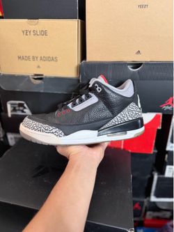 2018 Jordan Black Cement 3s size 9.5 USED But Clean