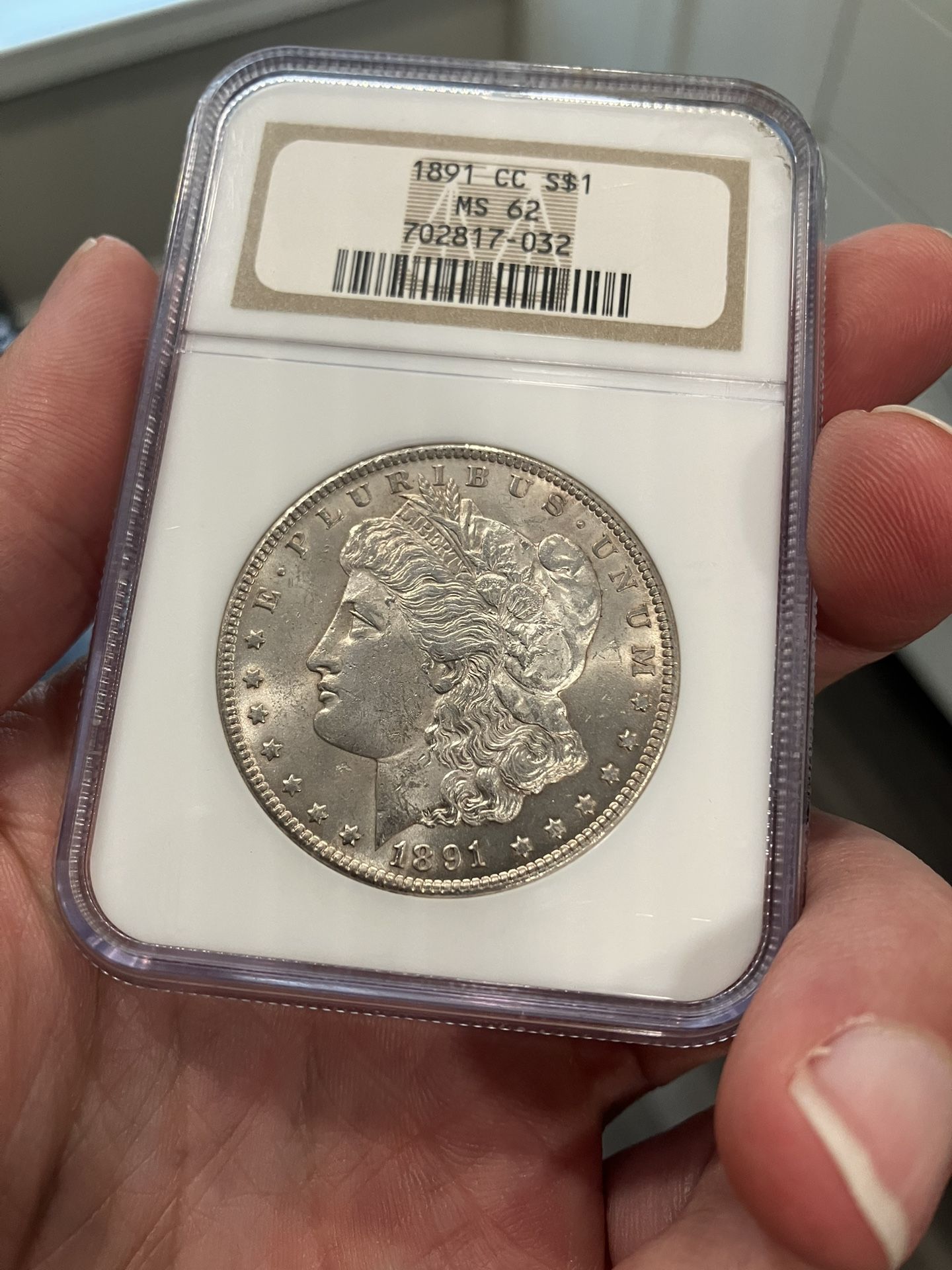 1891 CC Morgan Silver Dollar