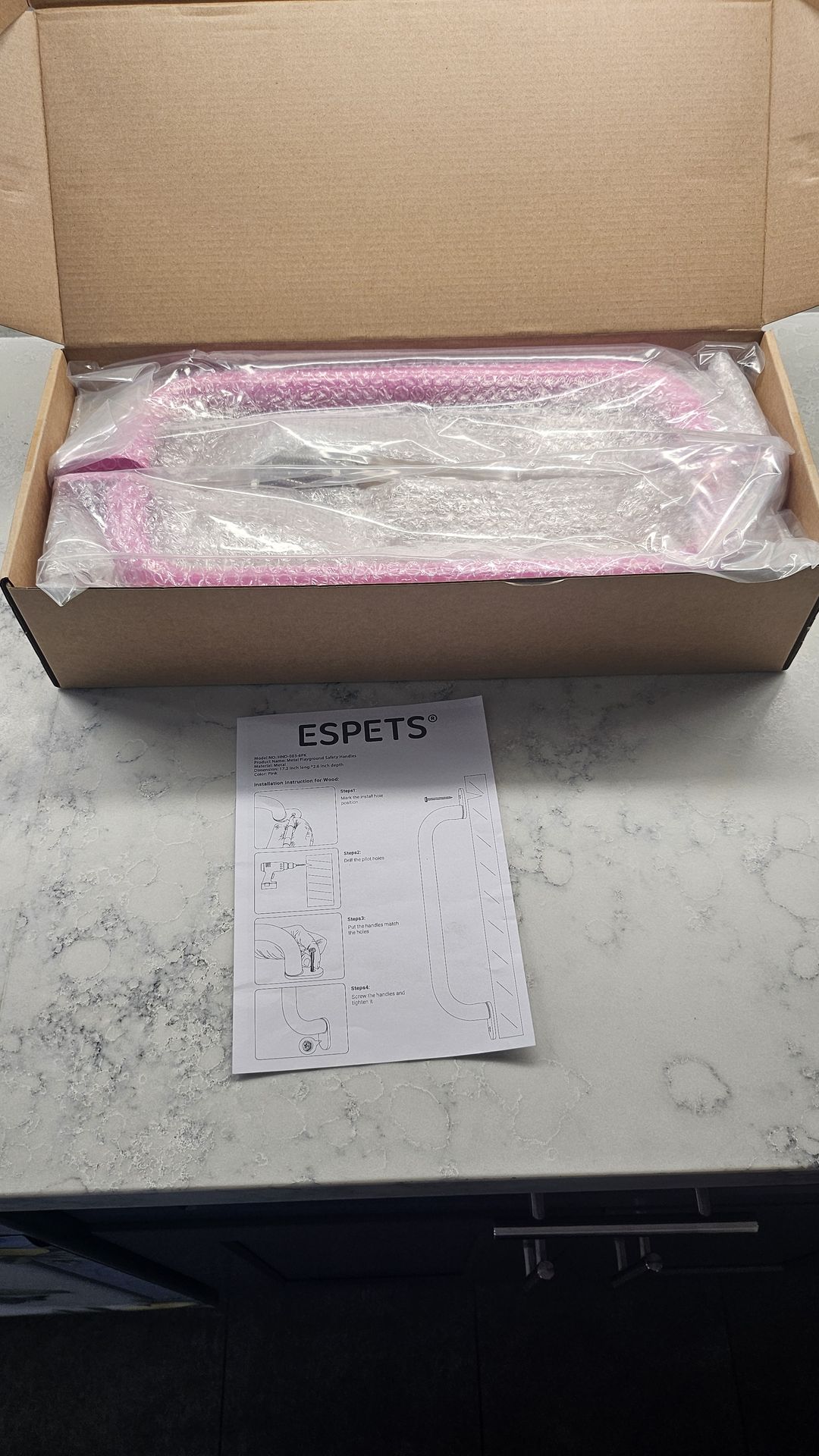 ESPETS METAL PLAY GROUND SAFETY HANDLES MODEL HND-003-6PK