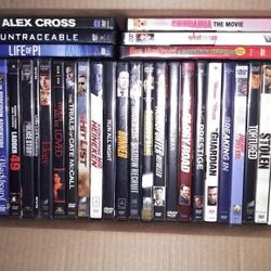 38 Used DVDs - 34 as Shown PLUS 4 Surprise Additions