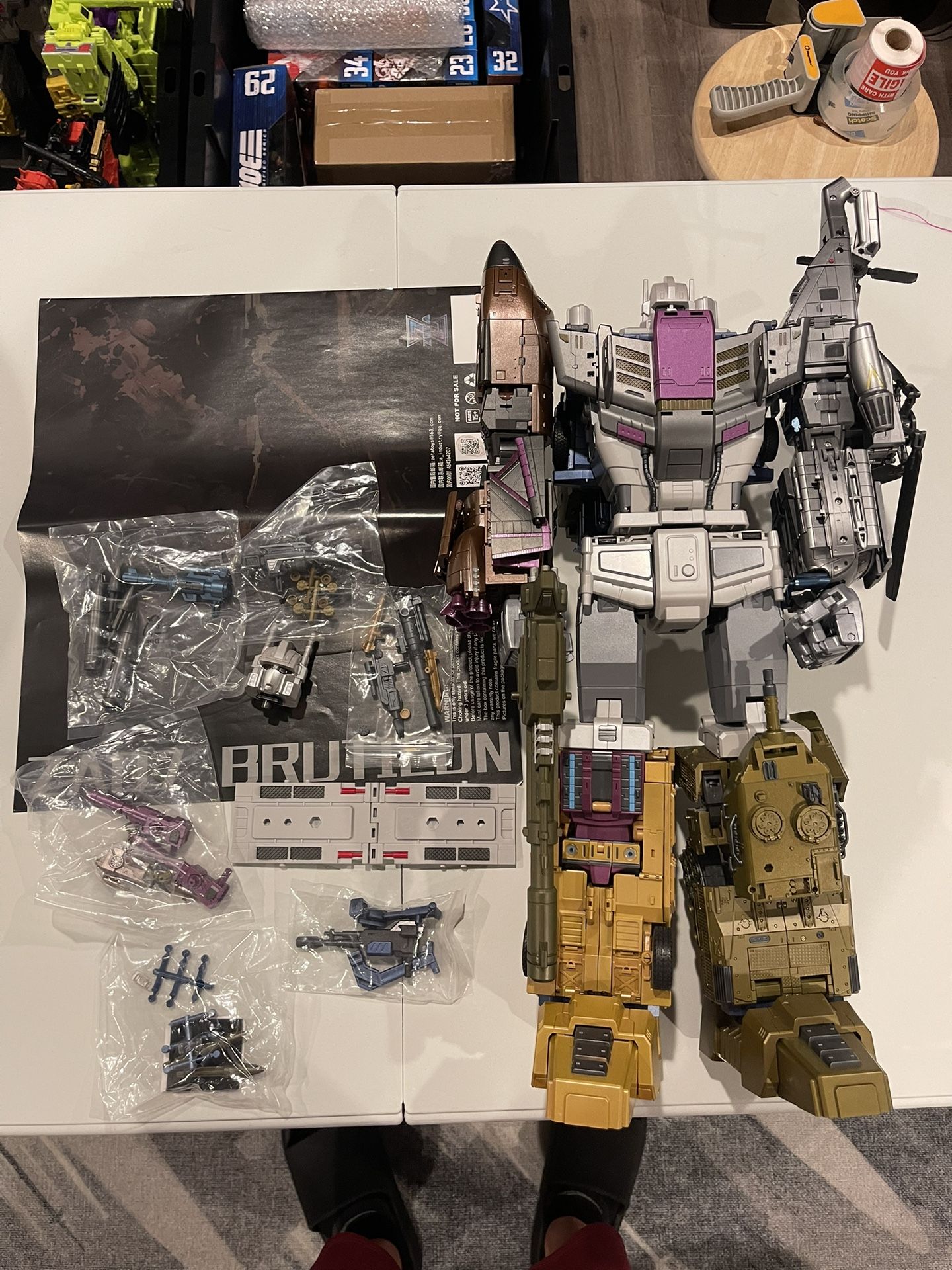 Zeta Toys ZA-07 ZA07 Bruticon Bruticus Metallic Edition Figures