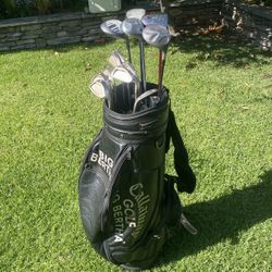 Gd. Cond. 14 Golf Club Set W/ Callaway Bag