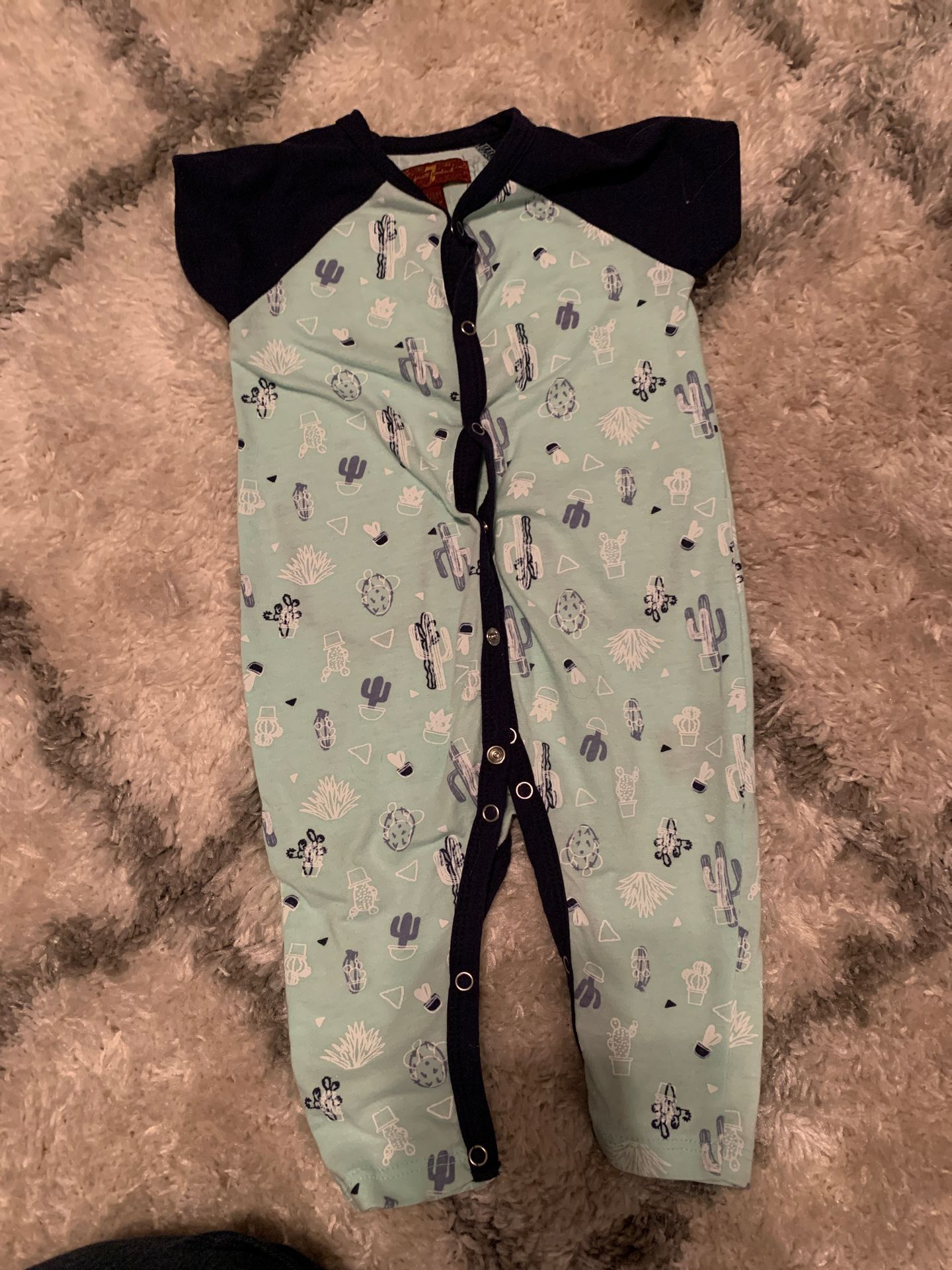 7 jeans brand onesie - 3-6 months