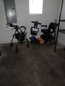 Scooter And Walker With Seat