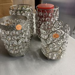 CANDLE HOLDERS (4)