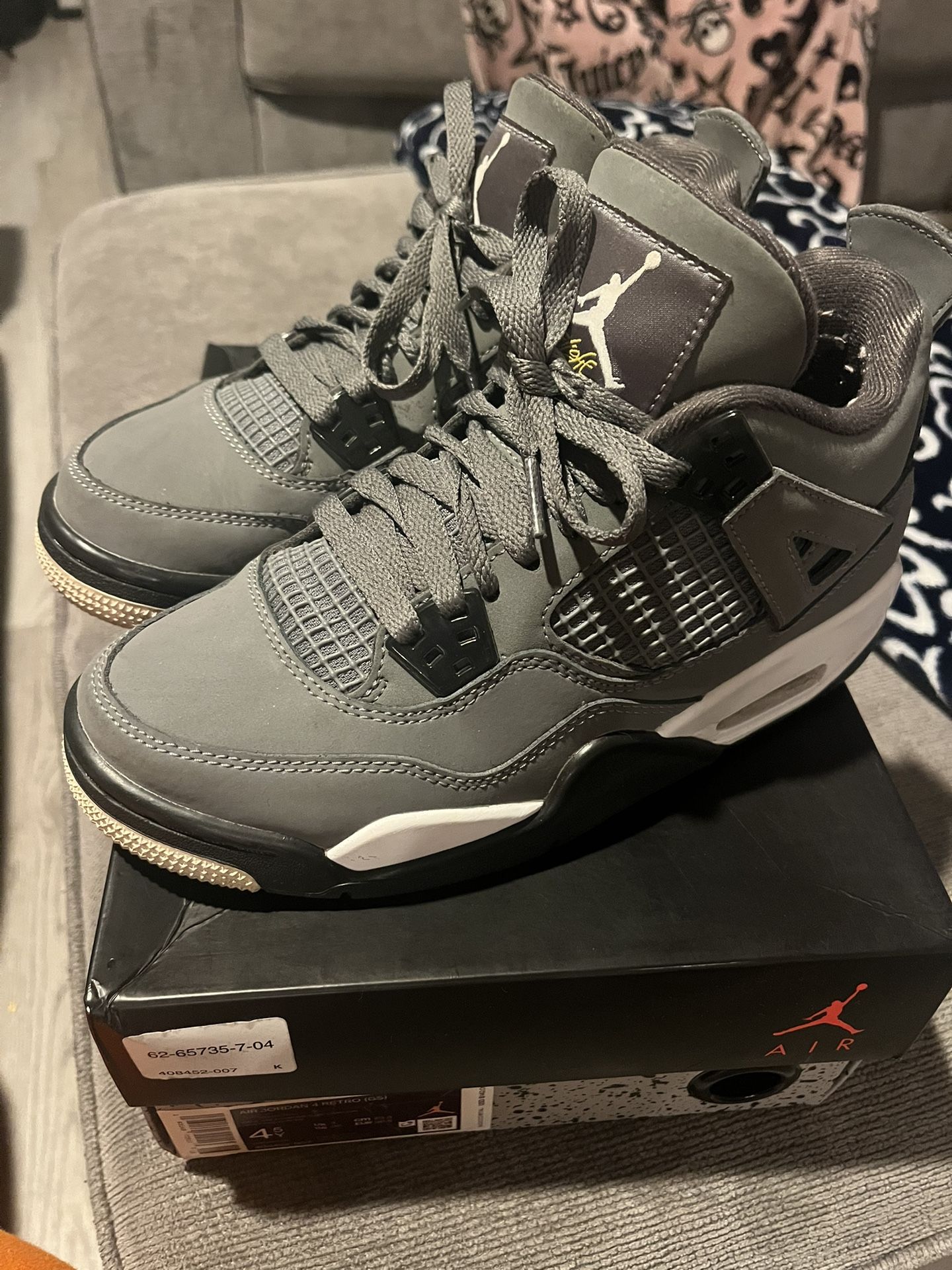 Jordan 4 Retro Cool grey- Kids