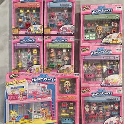 Shopkins Happy Places Home House Playset Complete Rooms 