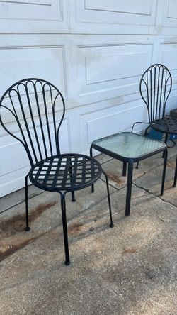 Patio set de metal  3 piesas