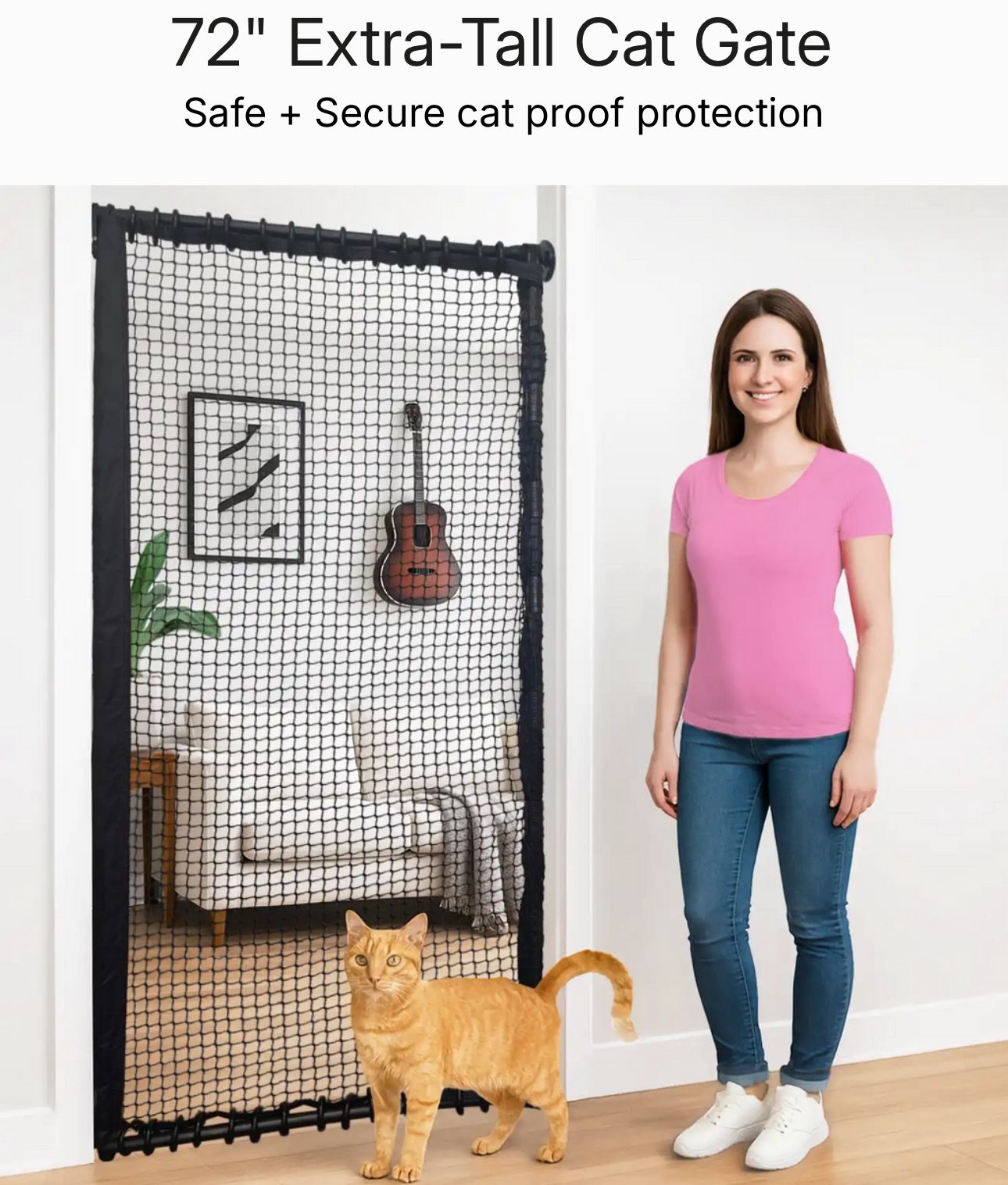 72" Extra-Tall Cat Gate