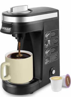 Single Serve Coffee Maker Brewer for Single Cup Capsule with 12 Ounce Reservoir, Black