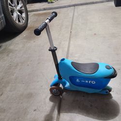 Micro Scooter With Seat Bin