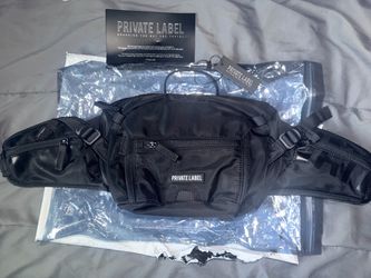 Private label sling bag/ waist bag stealth black