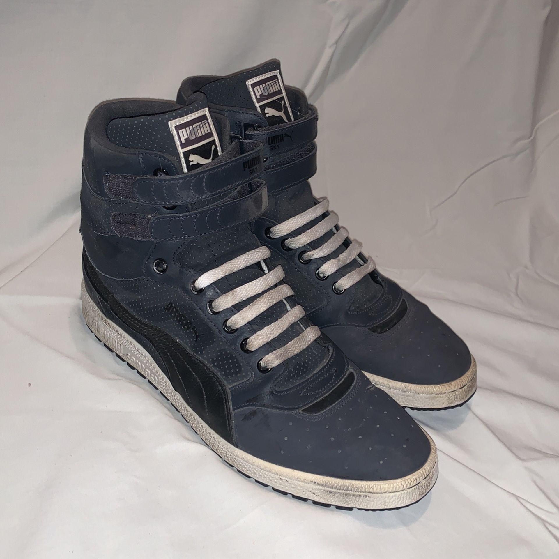 Puma Sky II Hi, Ebony Gray, Size:9.5