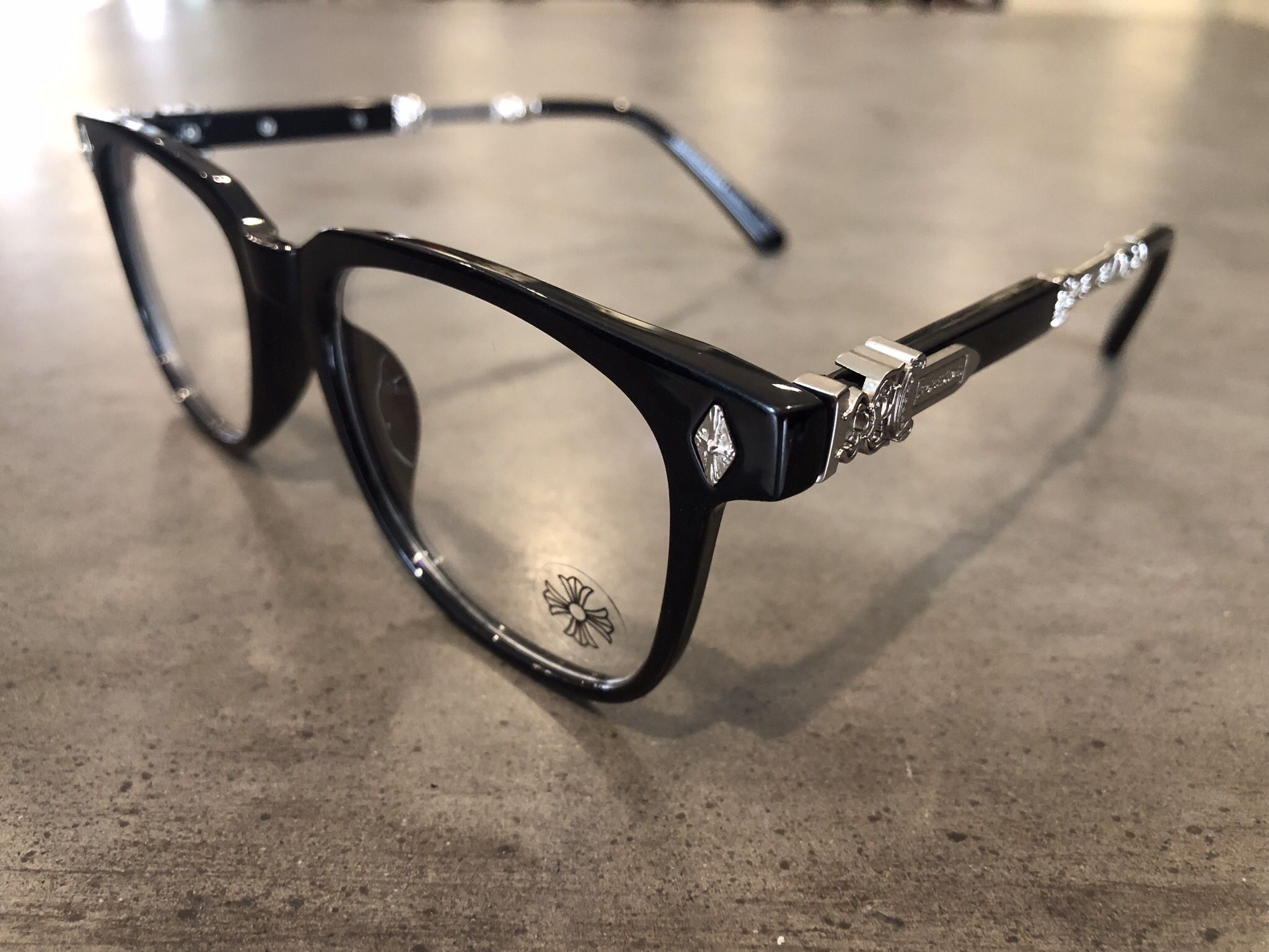 Chrome Sunglasses Hearts/ CH Badge Logo Cox Ucker Eyewear Streetwear Dutch Designer Kith Von Black Silver Dagger
