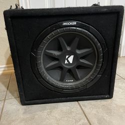 Kicker 12” Subwoofer W/ Kicker Box