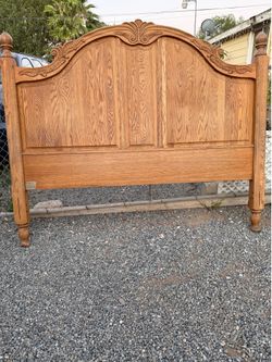 Free King size oak bed  frame