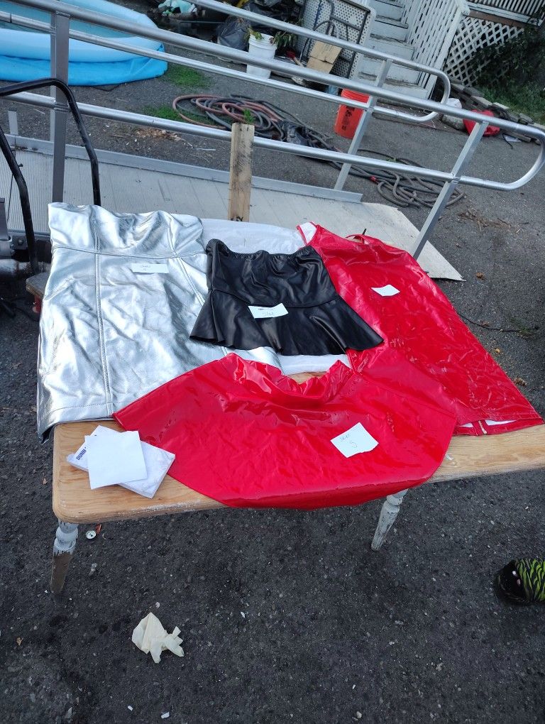 6 Piece Leather / Spandax Like Clothes