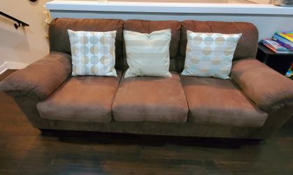 3 Seater Brown Couch