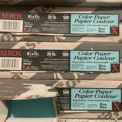 Blue printing paper