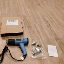 Blue Hot Air Gun with Nozzles NIB