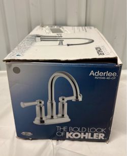 KOHLER Aderlee Centerset Bathroom Sink Faucet