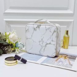 Amyre Beauty Cosmetics Full Size Marbled Makeup Case